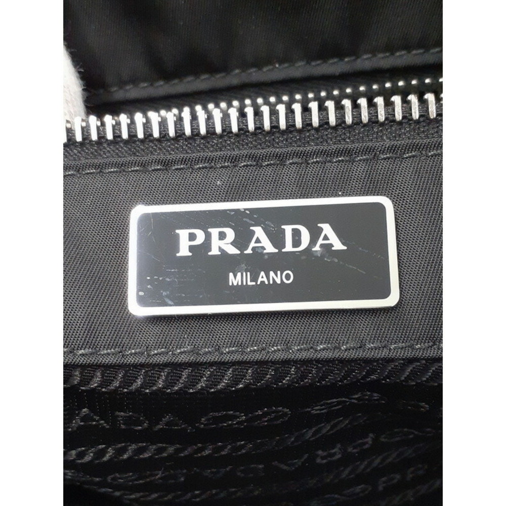 Prada Nylon Leather 2way Shoulder Bag Black - Picture 9 of 9